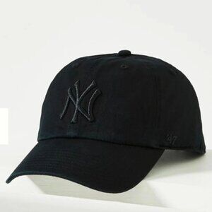 Anthropologie '47 New York Yankees Baseball Cap - Black Noir - Women's One Size